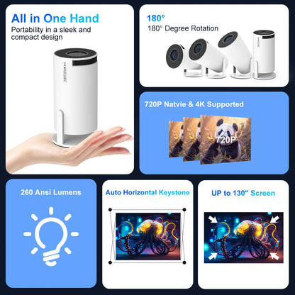 🎬 Turn Your Home into a Cinema- Magcubic HY300 Pro 4K Projector – Ultimate Portable Entertainment with Android 11, Dual WiFi 6 & Bluetooth 5.0