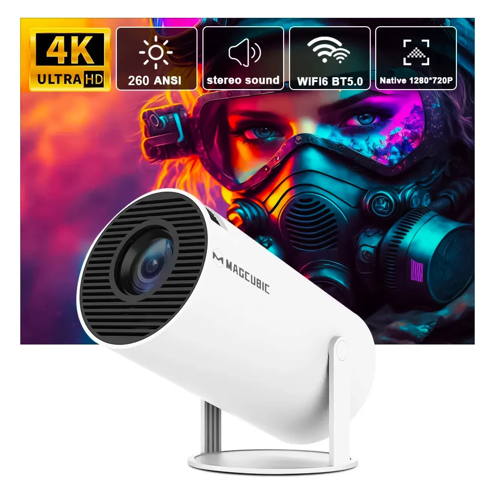 🎬 Turn Your Home into a Cinema- Magcubic HY300 Pro 4K Projector – Ultimate Portable Entertainment with Android 11, Dual WiFi 6 & Bluetooth 5.0